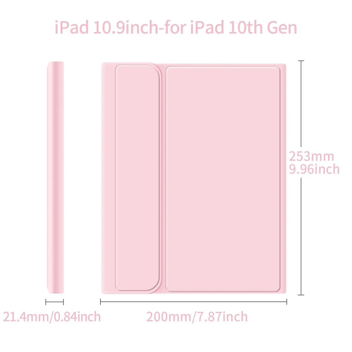 Premium STWMOOCE Tablet Case with Wireless Keyboard for iPad 10.2", 10.9", & 11" - Stylish Protective Cover with Stand & Pencil Holder - Must-Have Tablet Accessory!