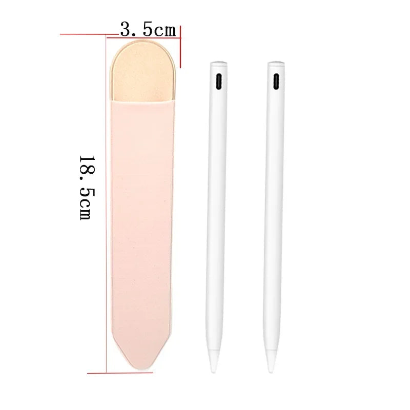 Universal Sticky Stylus Holder  Ipad Ipencil 2 1 Self Adhesive Sleeve Attached Pouch Bag Sleeve Pencil Holder