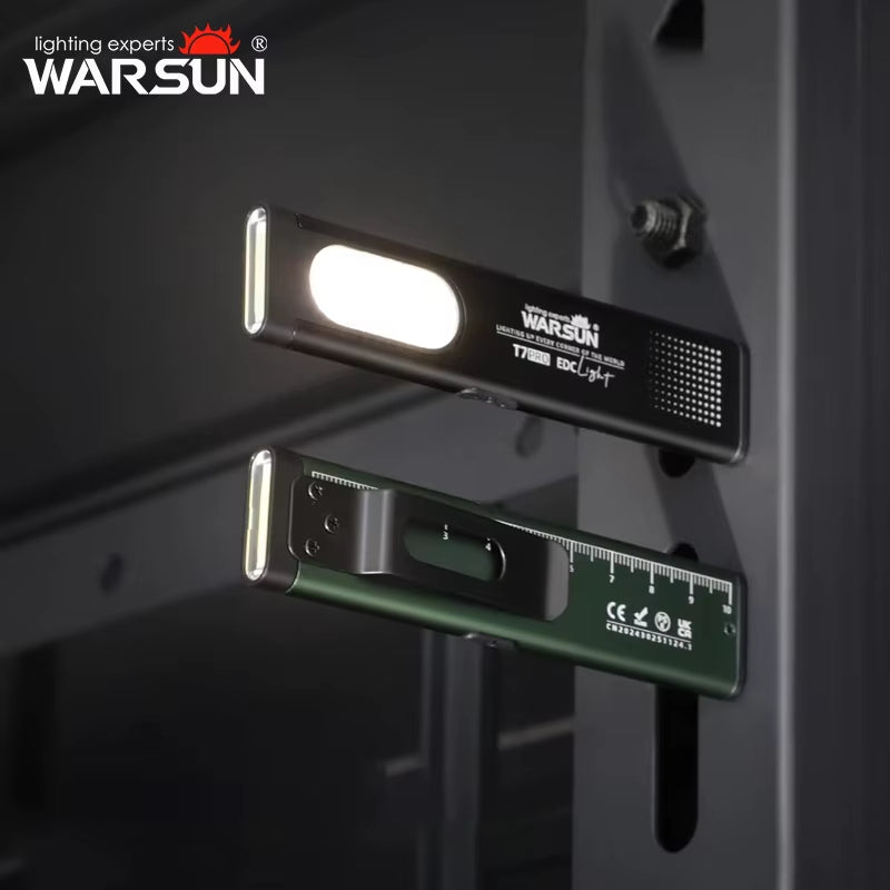 T7 LED Torch Portable Mini Flashlight 800LM Rechargeable Pocket Light Magnetic Base Clip Work Light Hiking Fishing EDC
