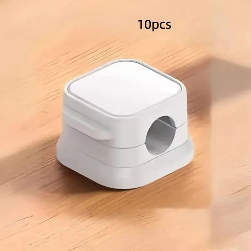 10Pcs Strong Magnetic Cord Holders - Universal Cable Management Clips for Desk, Car, Home, Secure Wires for Chargers, Earphones